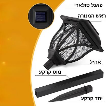 מנורות לד סולאריים עמידים במים